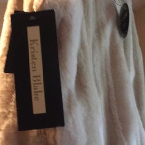 Kristen Blake Faux Fur Reversible Vest w pockets